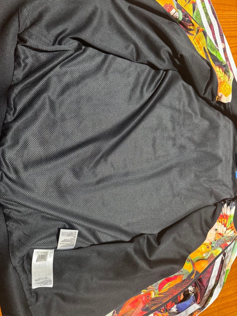 極美品 adidas ジャージ トラックジャケット 鳥 総柄 OTサイズ