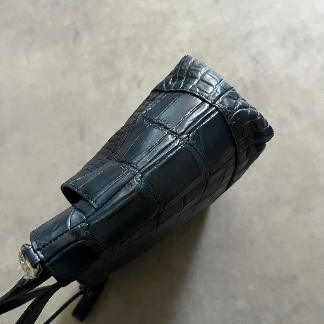 【未使用】 三宝 クロコダイル sampo マット バッグ crocodile