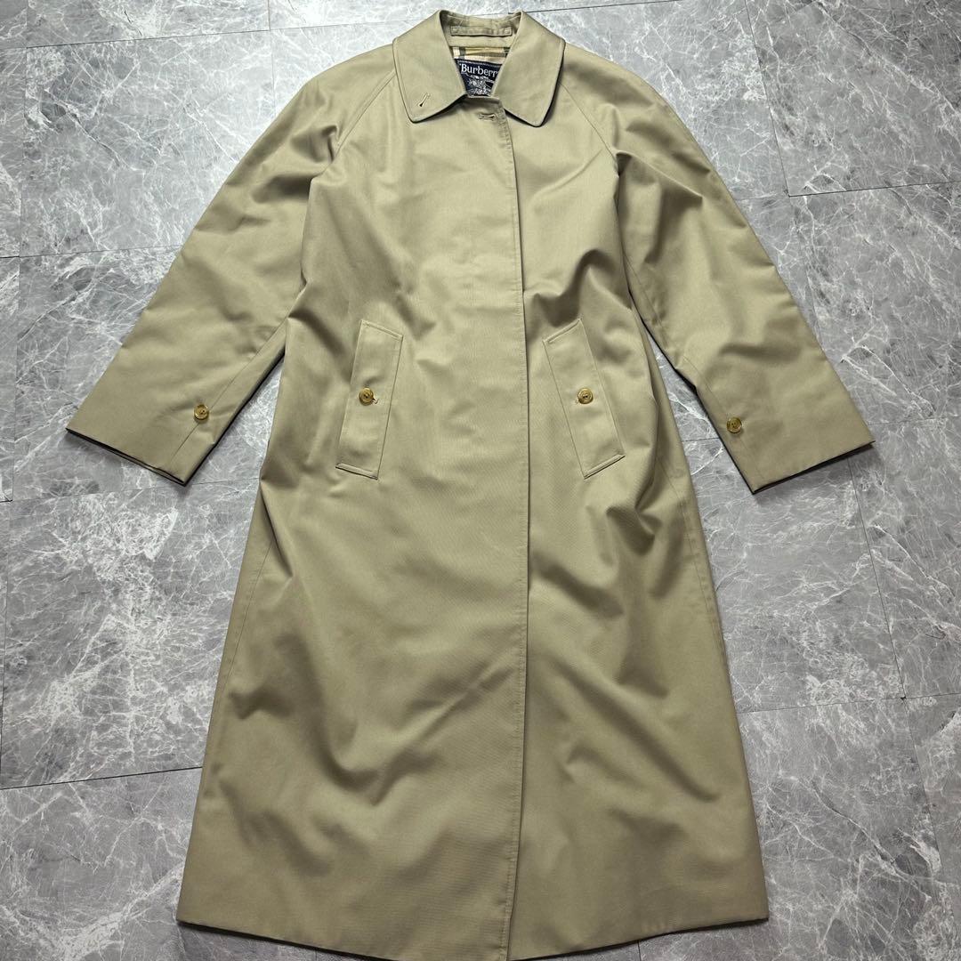 極美品♡バーバリー♡ステンカラーコート　ノバチェック ベージュ