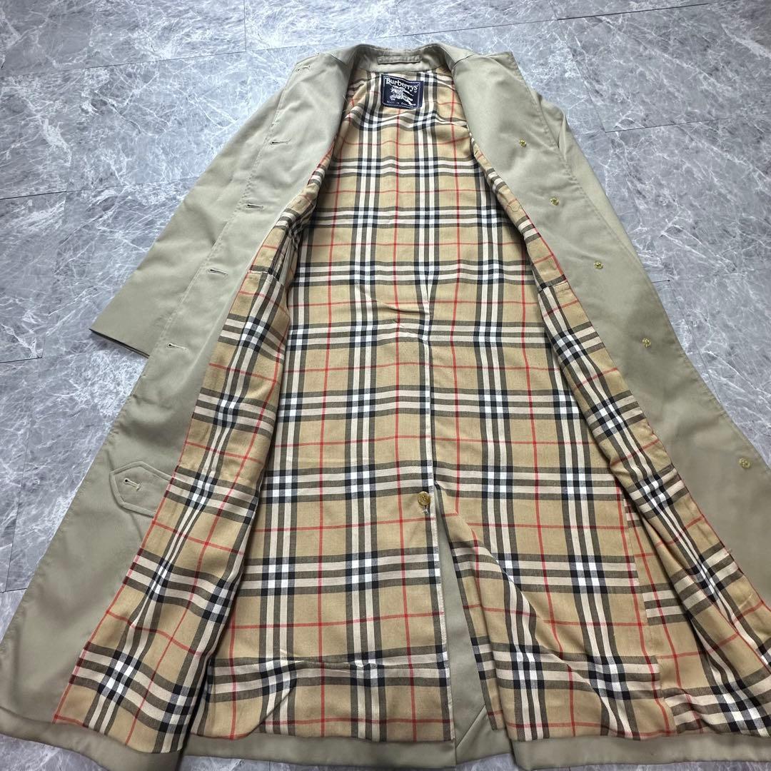 極美品♡バーバリー♡ステンカラーコート　ノバチェック ベージュ