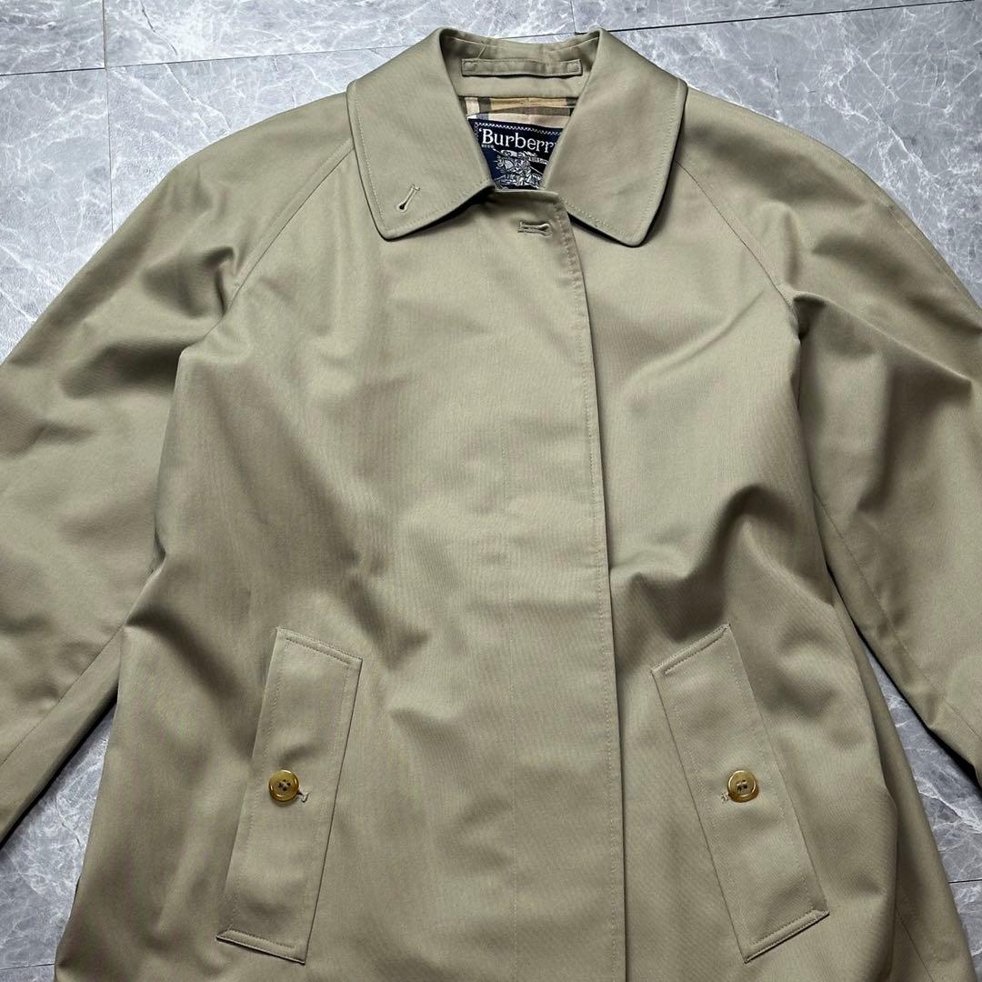 極美品♡バーバリー♡ステンカラーコート　ノバチェック ベージュ