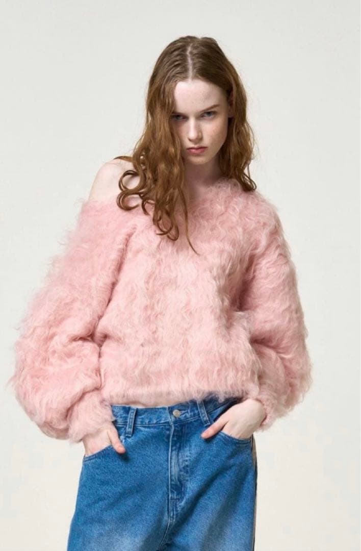 thetoe ピンクニット　クリーニング済み