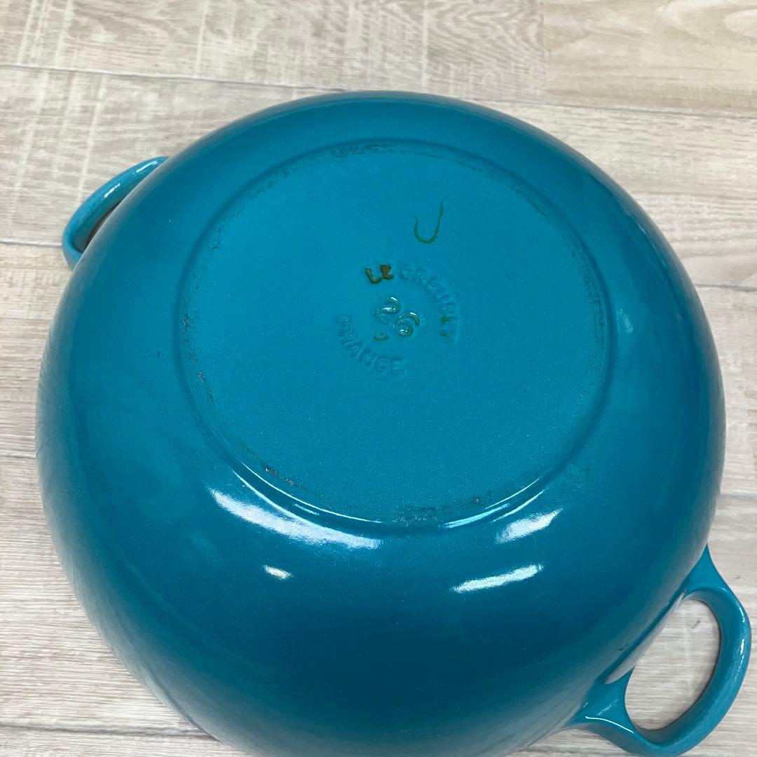 LE CREUSET 両手鍋 マルミット ターコイズ 27cm 41l