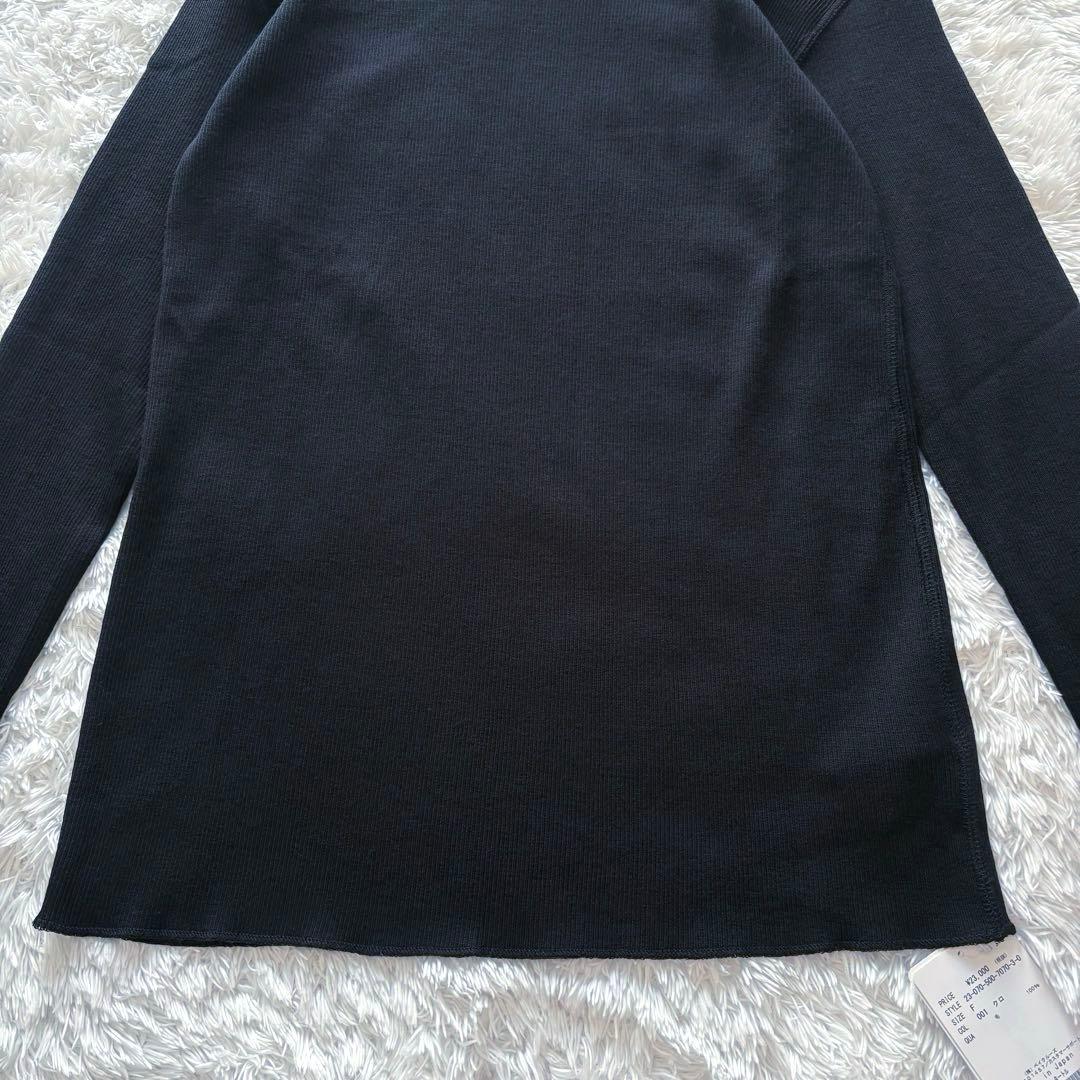 タグ付き未使用 Deuxieme Classe ribタートル 黒 23AW