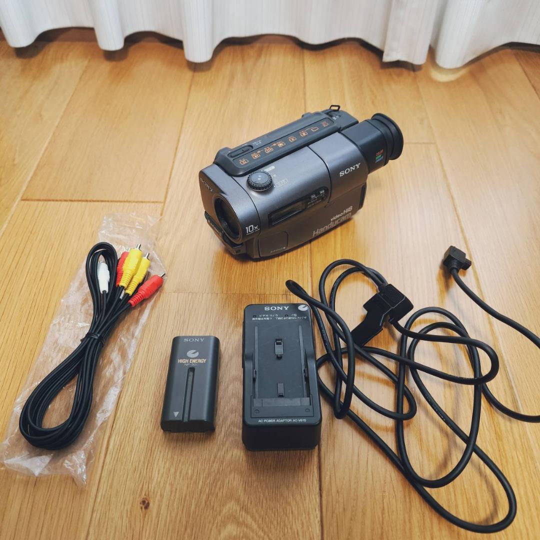 【動作確認済】SONY 高画質 8ミリ Hi8 ビデオカメラ CCD-TR3