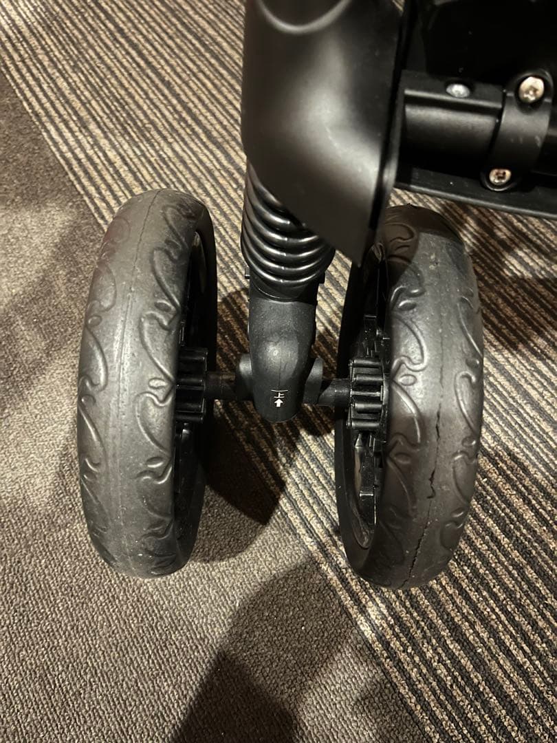 値下げ‼️カトージ　2人でゴーDX デニム　レインカバー付