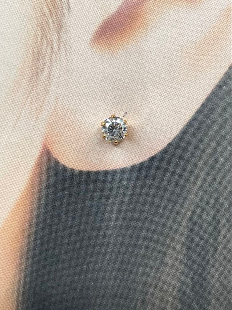 JA117★高級 ダイヤモンド0.424ct K18 ピアス