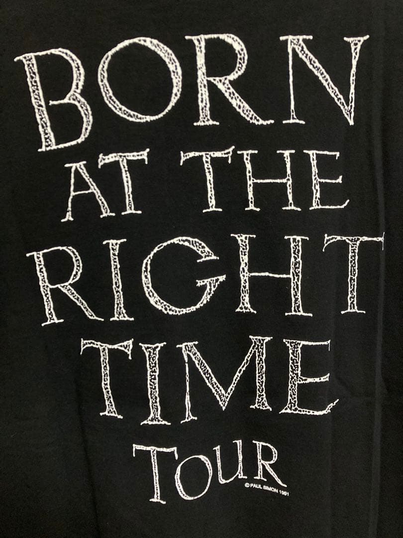 Paul Simon BORN AT THE RIGHT TIME Tシャツ