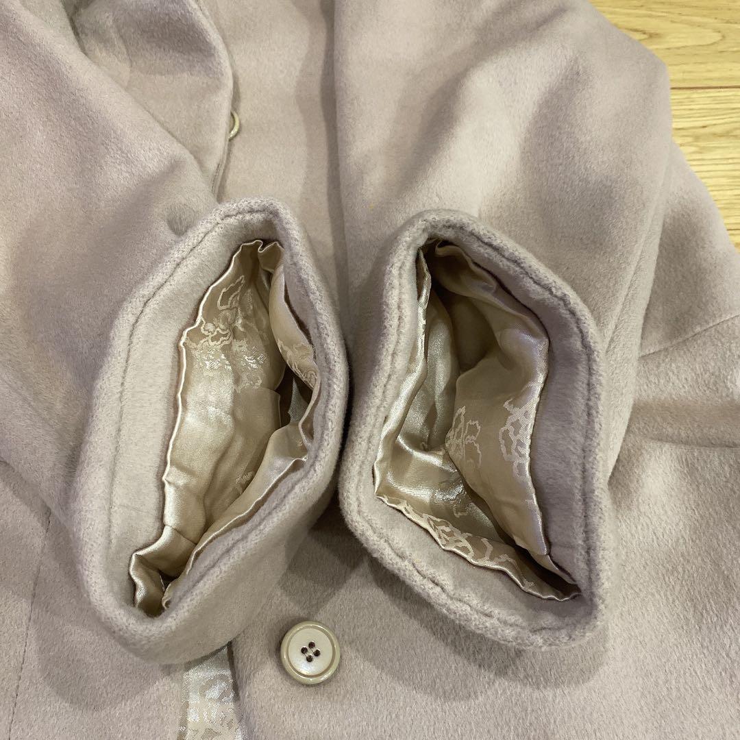 ヴィヴィアンタム ウールコート アンゴラ混 0 ベージュ美品 希少　刺繍