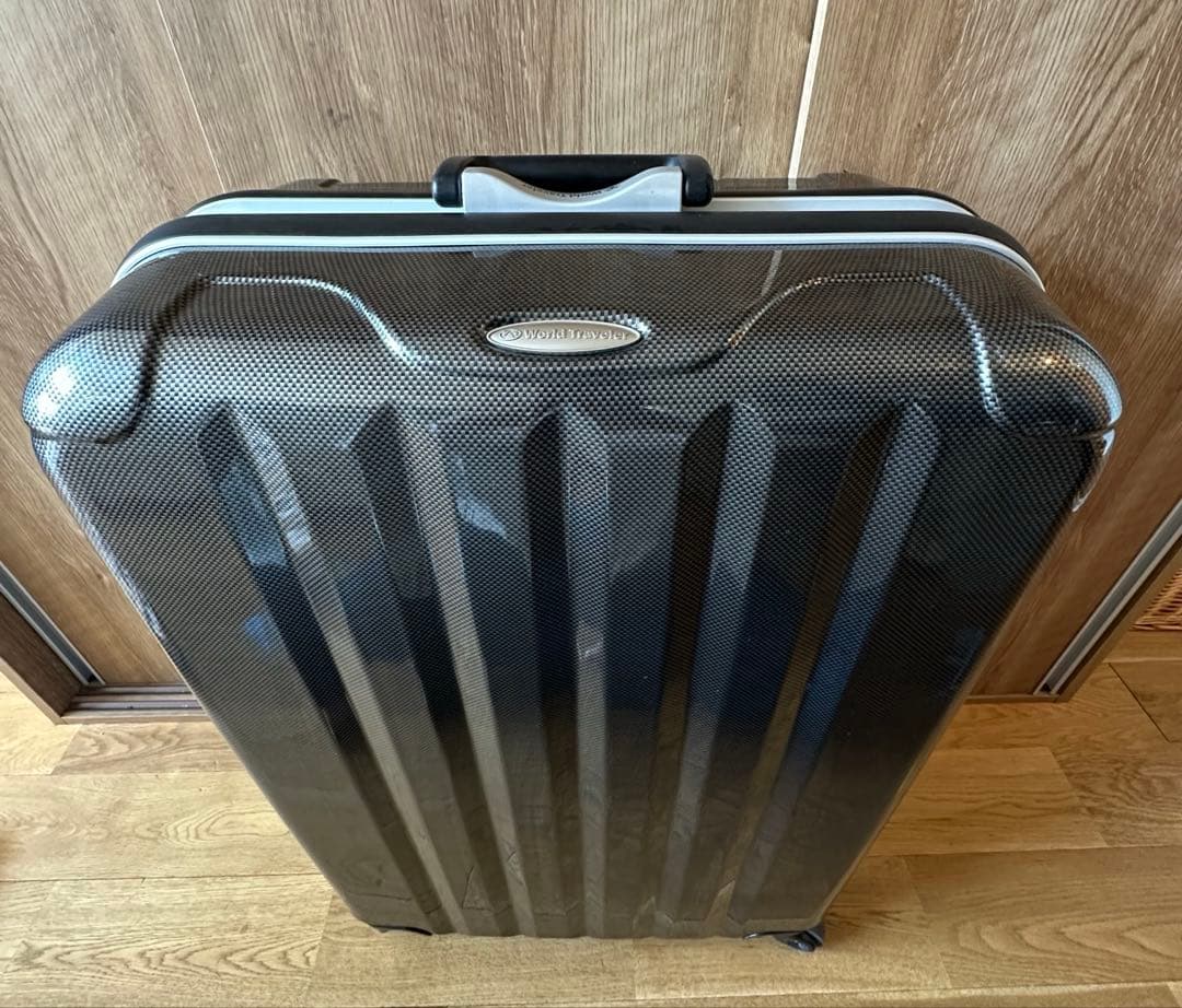 ACE WORLD Traveler スーツケース 91L シルバーカーボン