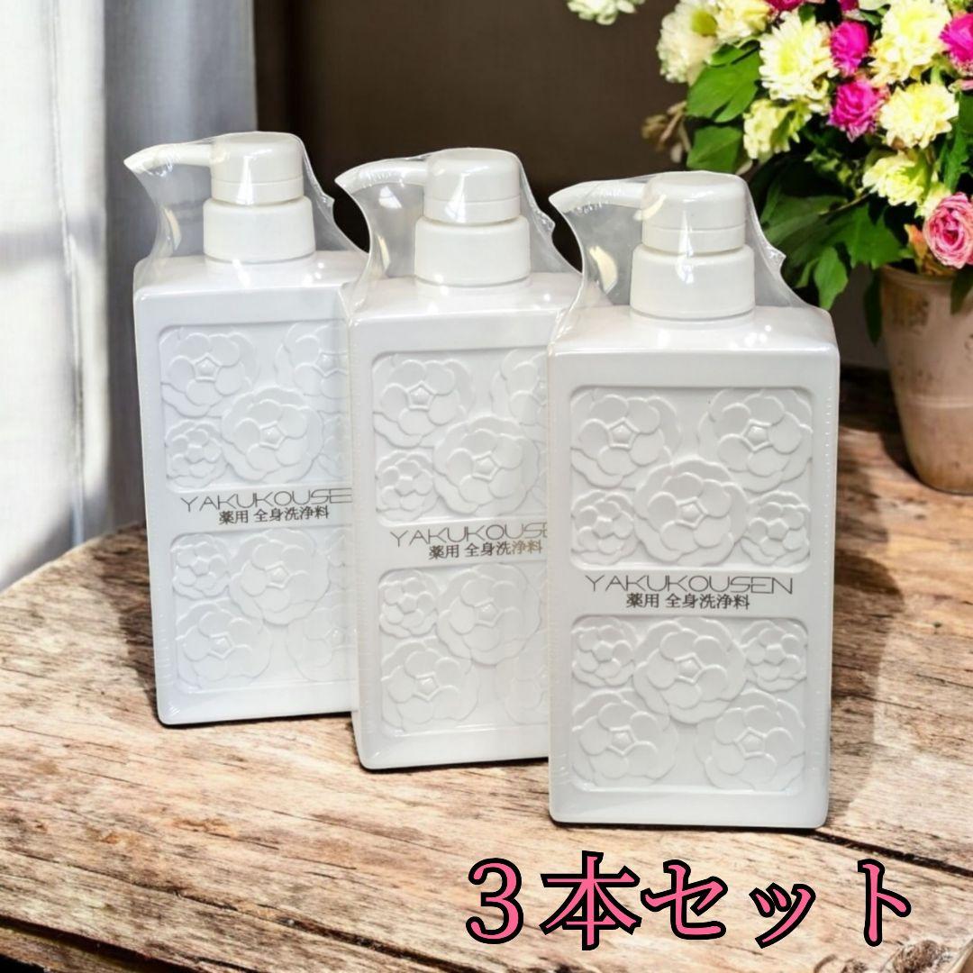 【大特価】新品 薬酵泉 薬用洗浄料500ml×3本 やくこうせん