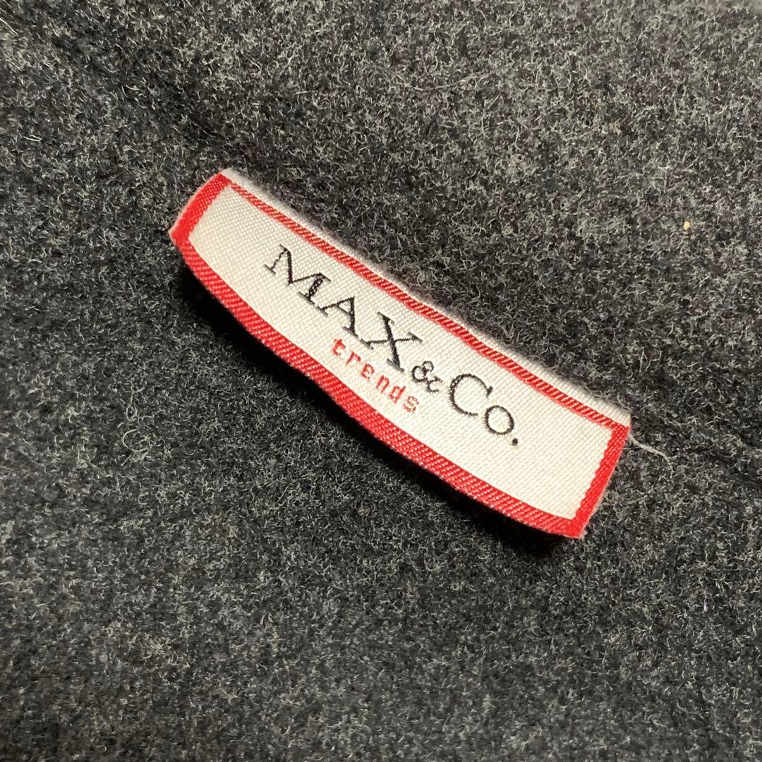 ★極美品　マックスマーラ　2wayダッフルコート　 艶レザー♡ふわウール　S Ｍ