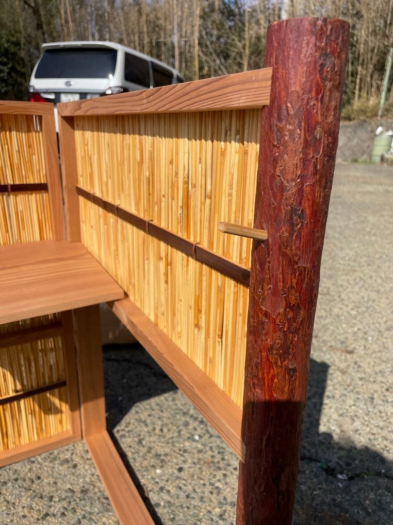 茶道具 葭棚　ヨシ棚　台目棚 風炉先屏風 元箱付き