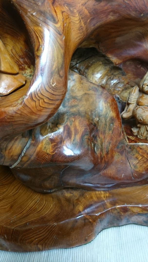 希少　屋久杉 漆塗り 七福神