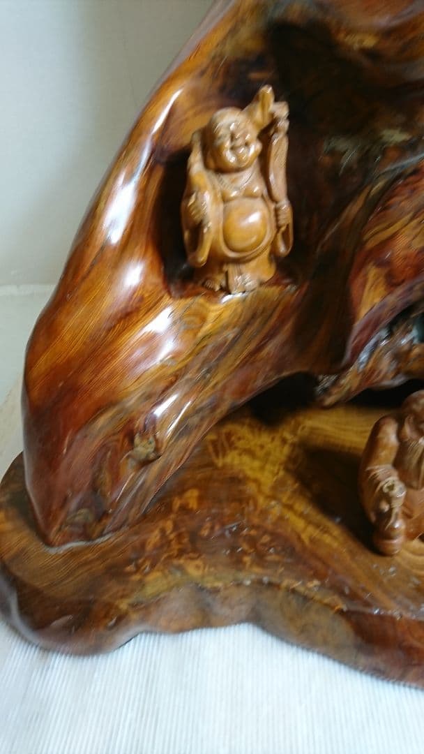 希少　屋久杉 漆塗り 七福神