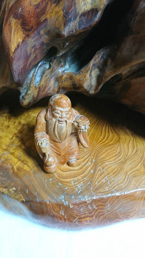 希少　屋久杉 漆塗り 七福神