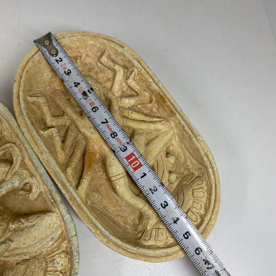 専用　古代中国　石製歓喜仏　木箱付　縦約16㎝　東Y7-0228①タトオ