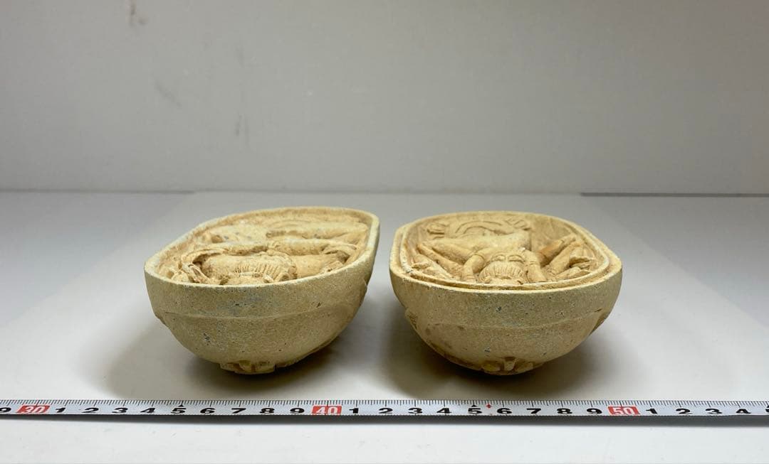 専用　古代中国　石製歓喜仏　木箱付　縦約16㎝　東Y7-0228①タトオ