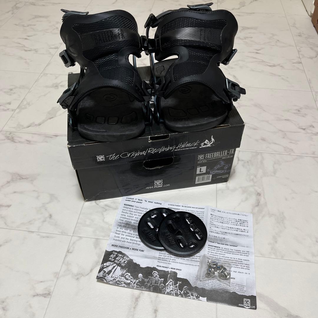 美品　FLOW フロー バインディング　Lサイズ　スノボ用品