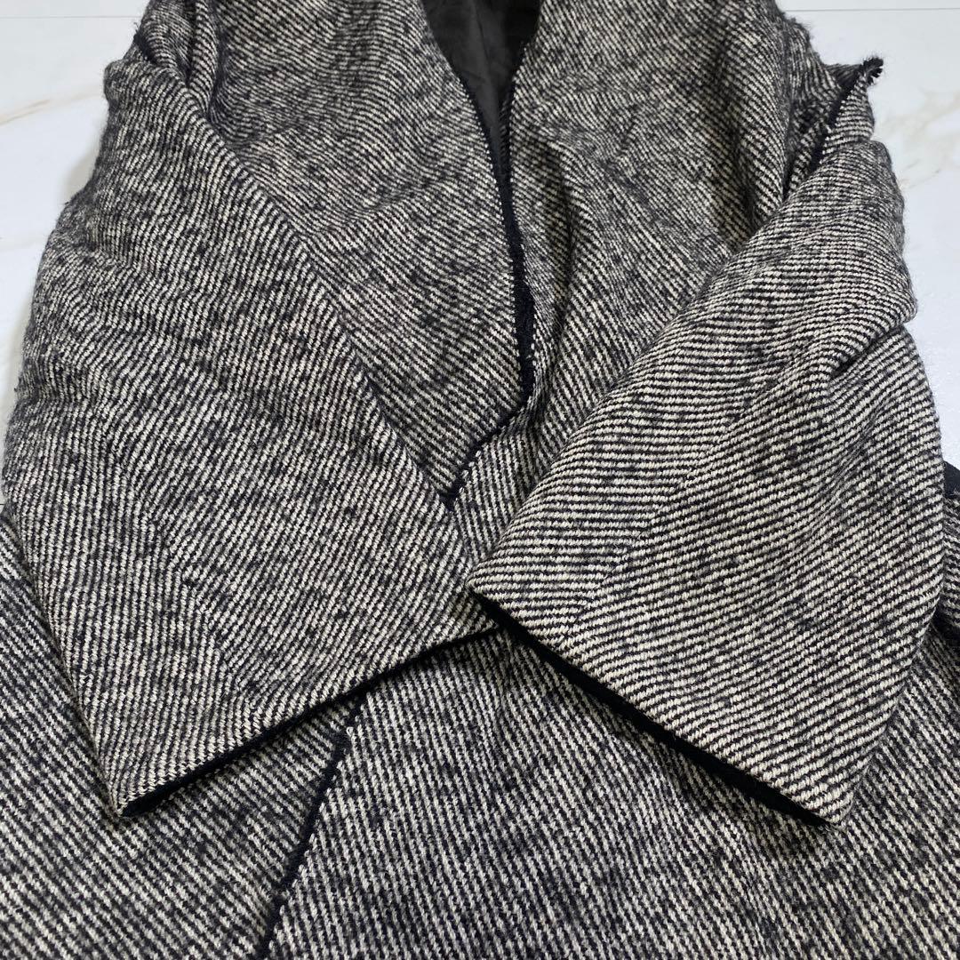 eizo1103 専用YLEVE アルパカツイル ドレープカラーベルデッドコート