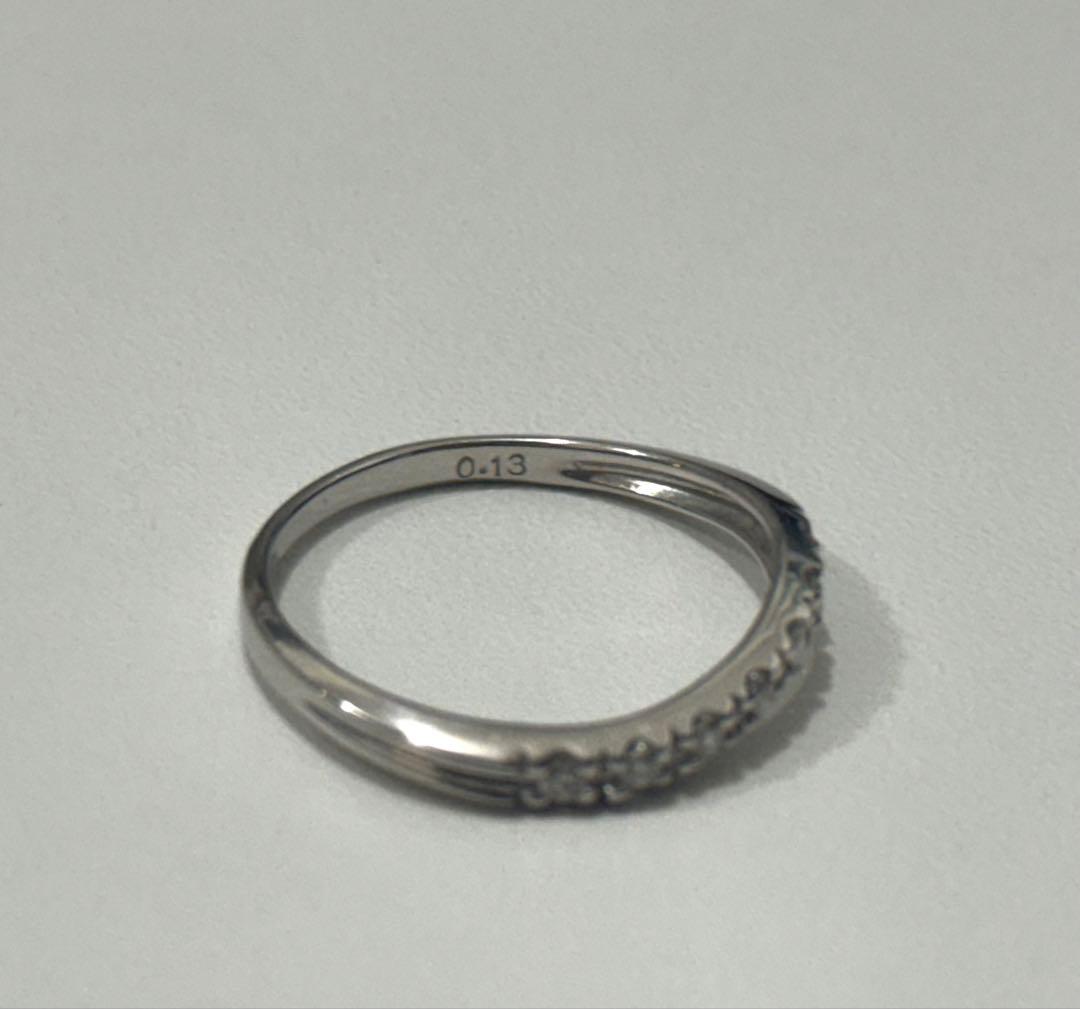 k18WG ハーフエタニティ15号リング