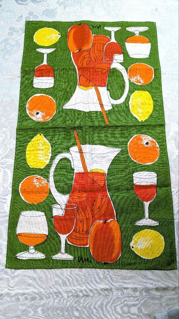 Vera Neumann　ヴェラニューマン　テーブルセンター　フルーツカクテル