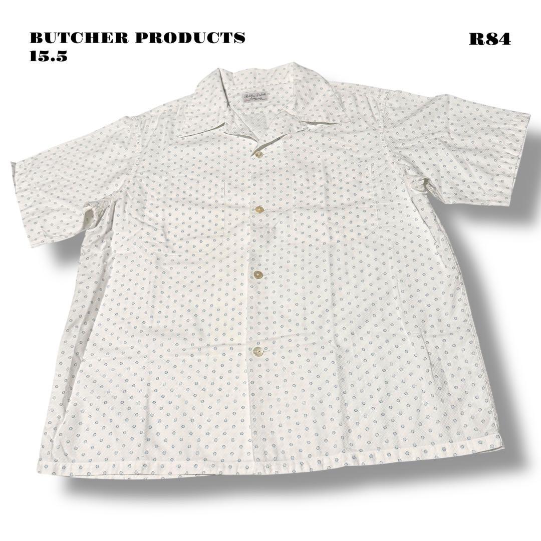 ★限定出品★ BUTCHER PRODUCTS 半袖 シャツ ホワイト 15.5