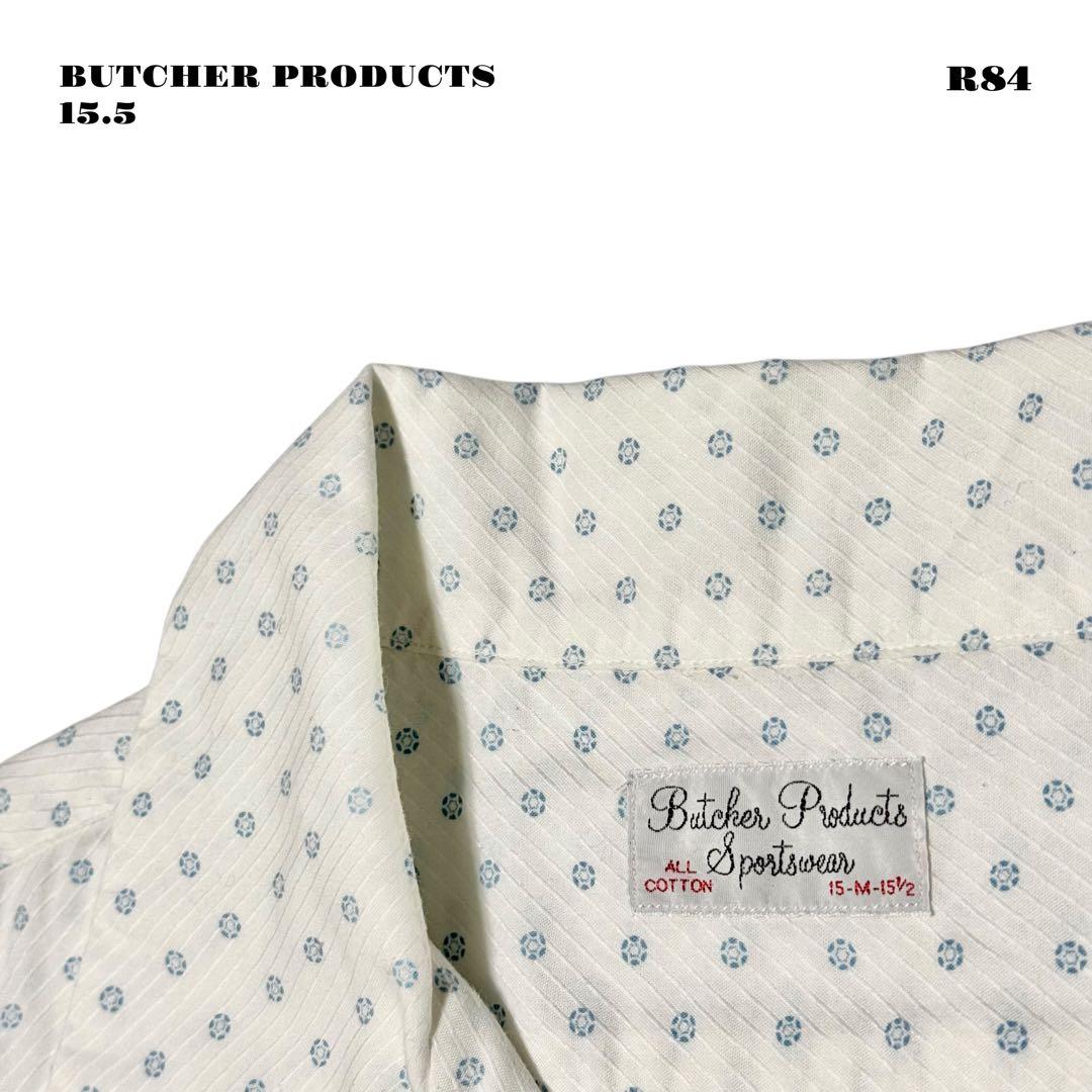 ★限定出品★ BUTCHER PRODUCTS 半袖 シャツ ホワイト 15.5