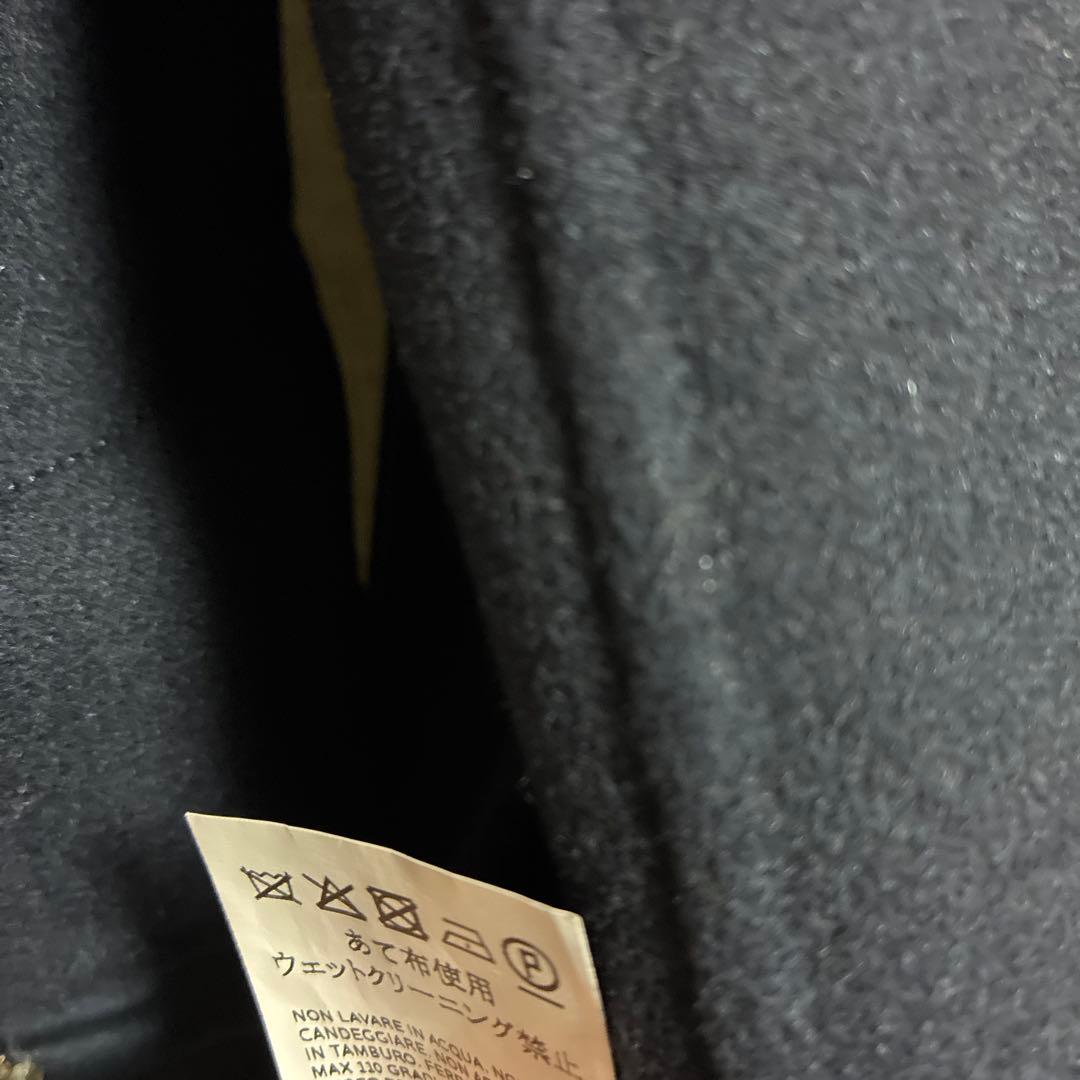 s MAXMARA ネイビー　一枚仕立て　2wayコート　取り外し可能　ビジュー