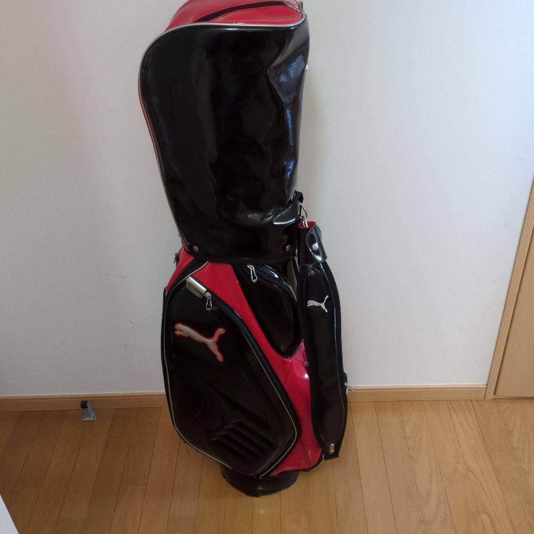 PUMA キャディバッグ 黒/赤