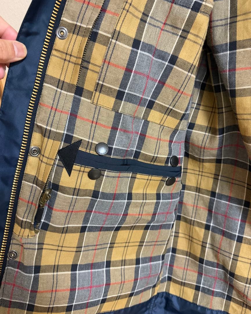 Barbour BORDER 2レイヤー ネイビー 38(L)