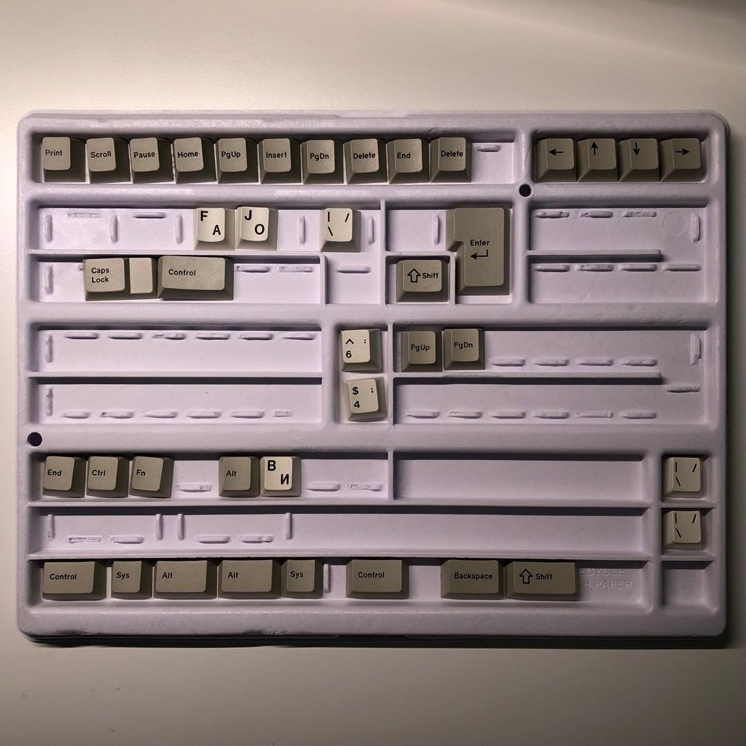 キーボード GMK Cyrillic Beige Base