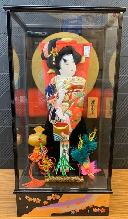 18号　金彩　汐　夢寿美　羽子板飾り　ケース入り