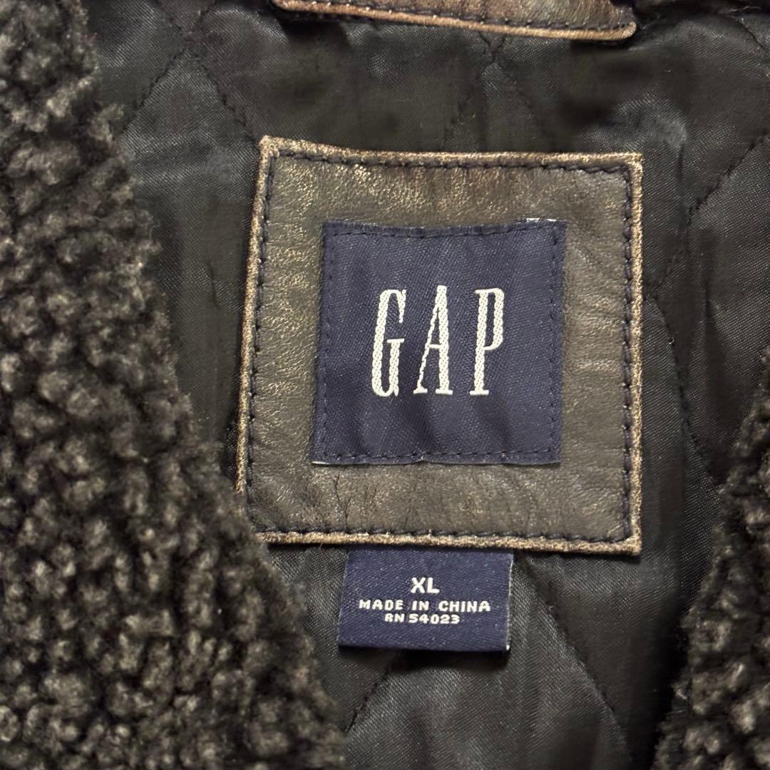【ああああ】OLDGAP レザージャケット　ダークブラウン　ダメージ加工