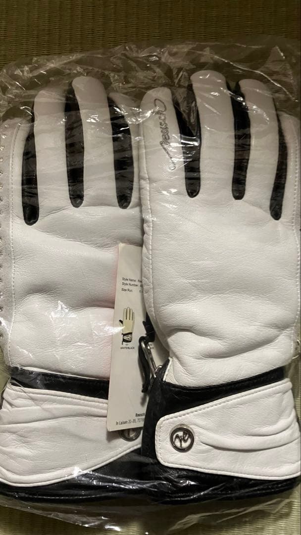 本革 ロイシュ　女性用グローブ スワロフスキー　Mサイズ