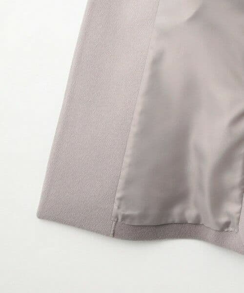 green label relaxingアンゴラビーバースリットノーカラーコート