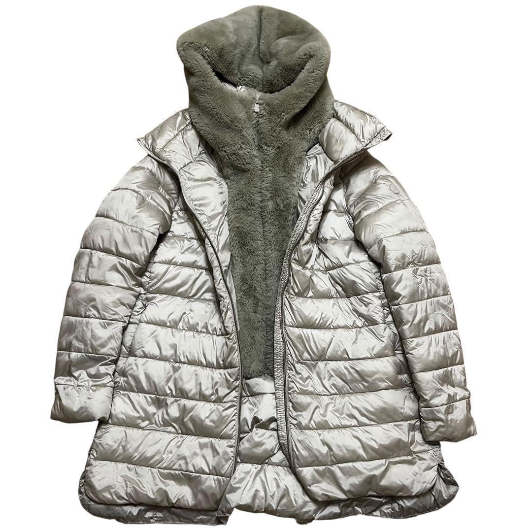 セーブザダック ダウンジャケット リバーシブル　ボア フルジップ