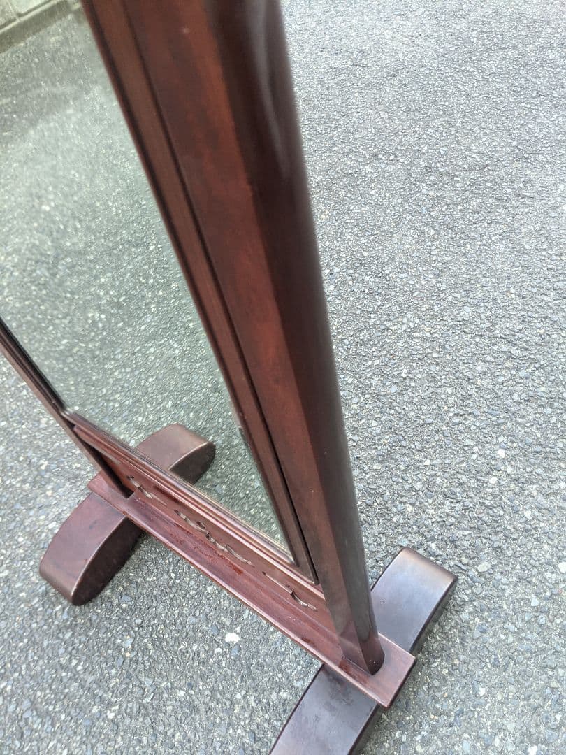 無垢　姿見　鏡　ミラー　スタンドミラー　全身鏡　置型