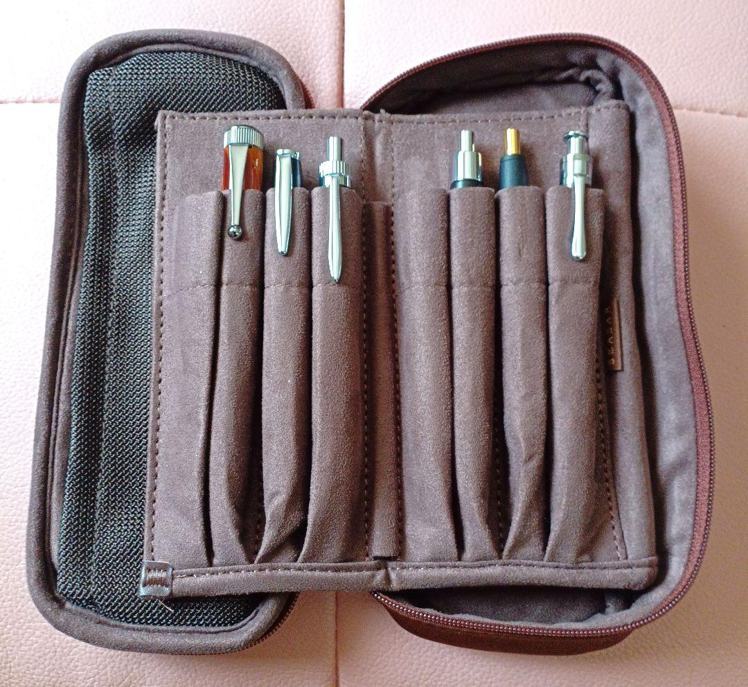 しーさーOctFold　 オクトフィールドペンケース カルロスナイロン ブラウン