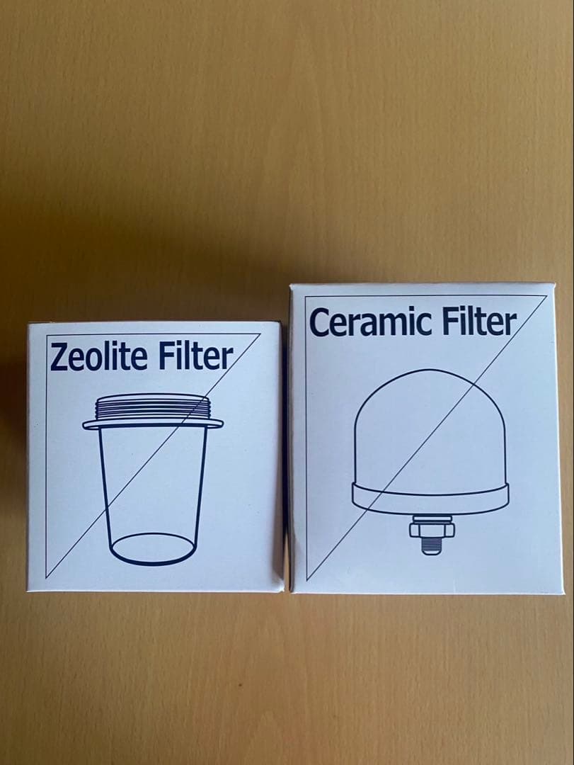 セラミックフィルターとゼオライトフィルター（セット枠なし）クラブエコ
