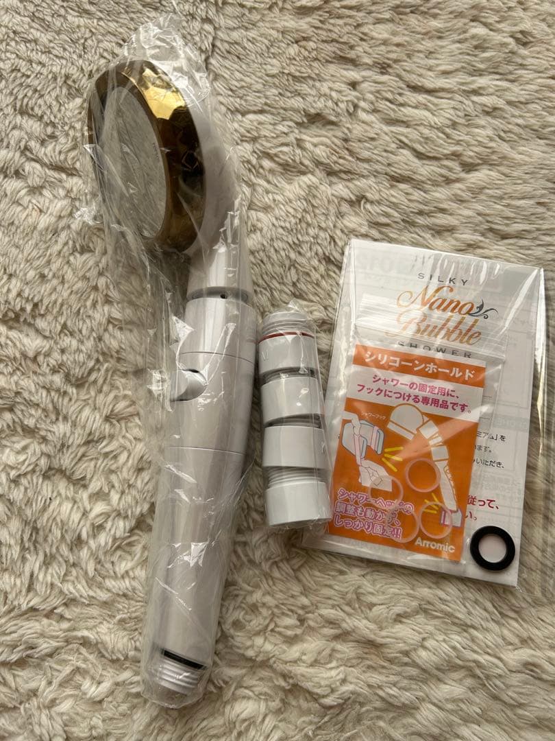 【新品・未使用】アラミック　シルキーナノバブルシャワープレミアムJSNB2-CW