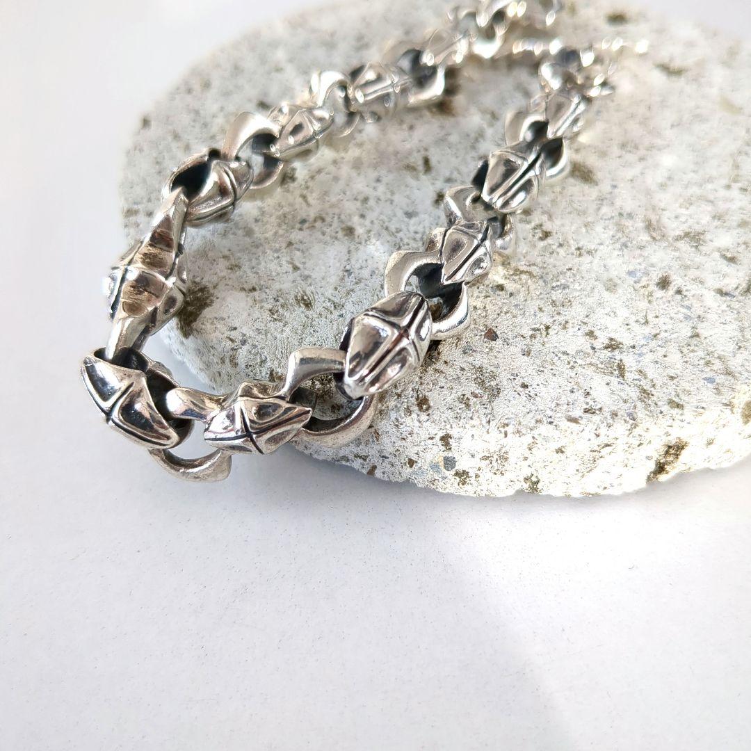 ヴィンテージ*925*チェーン　ブレスレット/バングル　シルバー