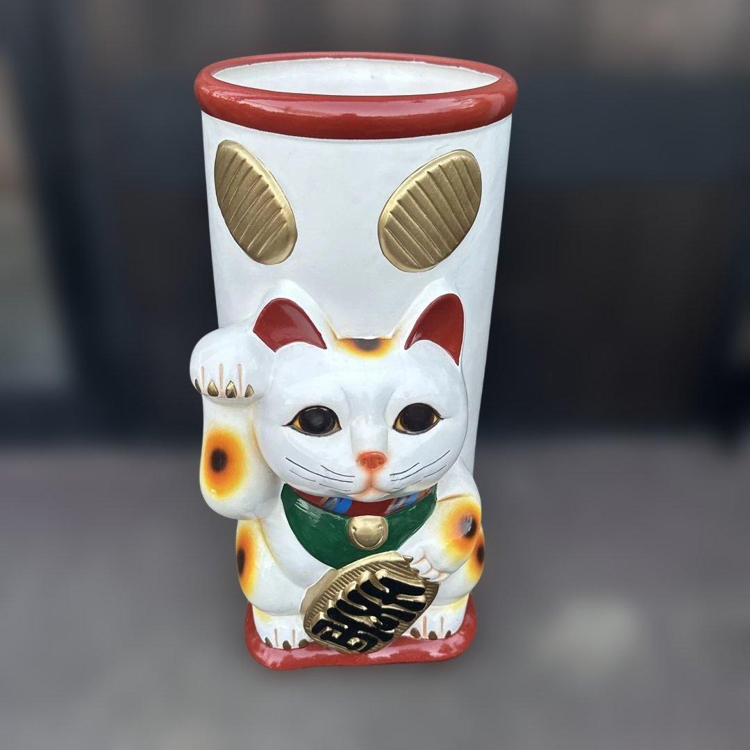 瞬間的お値下げ‼️招き猫デザイン傘立て　商売繁盛　縁起物！