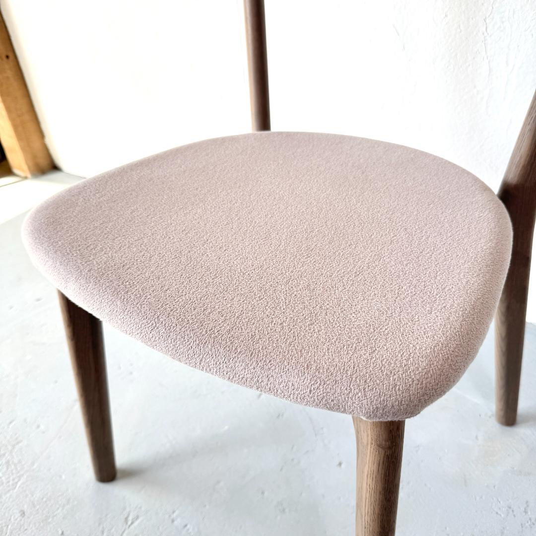 美品 ナガノインテリア DC372 チェア レッドオーク カバーリング仕様