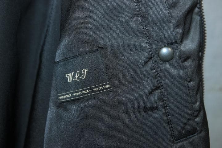 ワイルドライフテーラー オーバーサイズ L-2 フライト ジャケット 黒