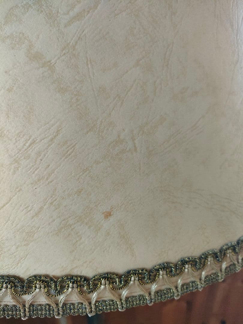 希少　アンティークフロアライト　アイアンガラステーブル　レトロ　ローズ装飾