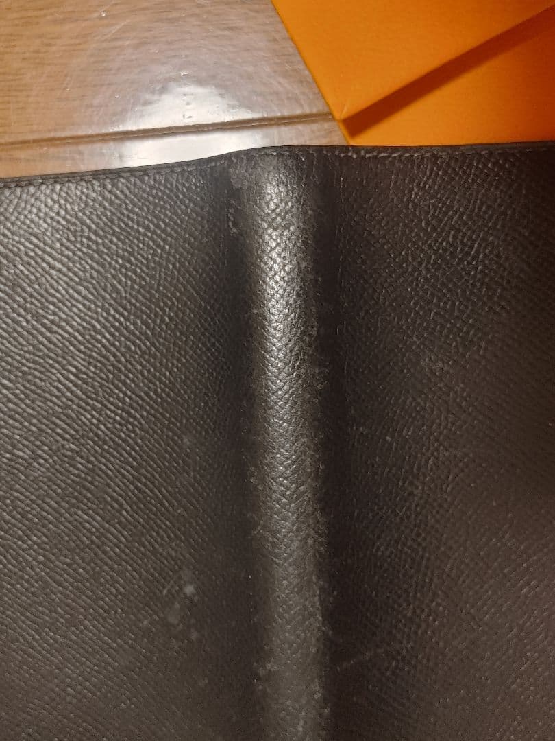 HERMES　エルメス 手帳カバー ヴォーエプソン 黒