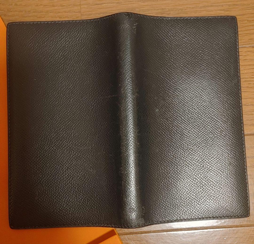 HERMES　エルメス 手帳カバー ヴォーエプソン 黒