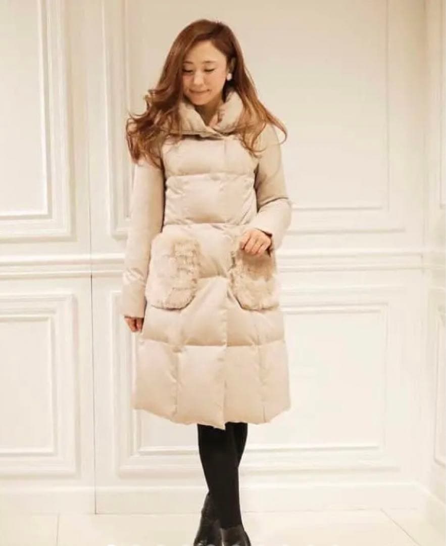 【専用】ファーポケット付き　ダウンコート