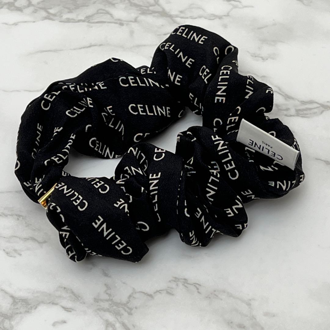 セリーヌ レイユール シュシュ 現行品 ゴールド / ブラック CELINE